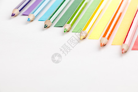 彩色铅笔创意棚拍图片