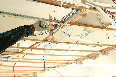 建筑装修装修电线高清图片