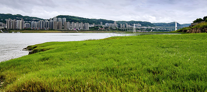 万州全景重庆万州背景