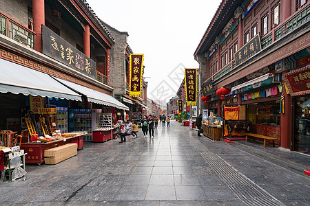 天津古文化街古文化街景色背景