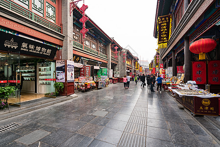 天津古文化街古文化街景色背景