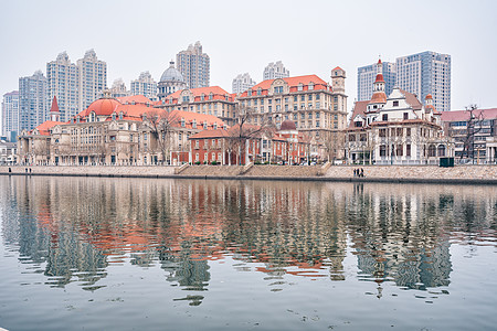 天津海河沿岸风景图片