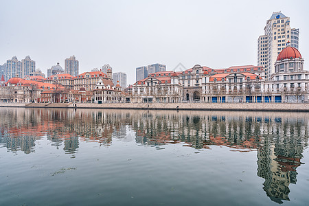 天津海河沿岸风景图片