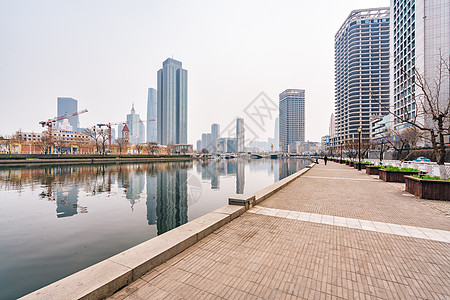 天津海河沿岸风景图片