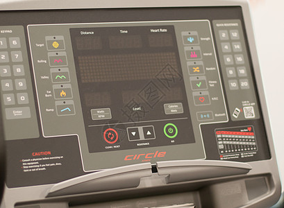 科技跑步健身跑步机显示器面板背景