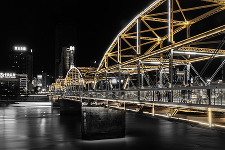 兰州夜景城市夜景背景