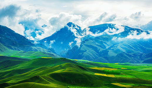 大气山川卓尔山云雾背景