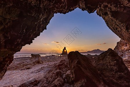 风景照框精彩的世界背景