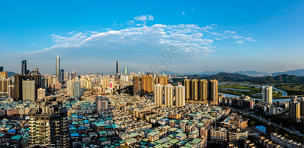 深圳城中村背景图片