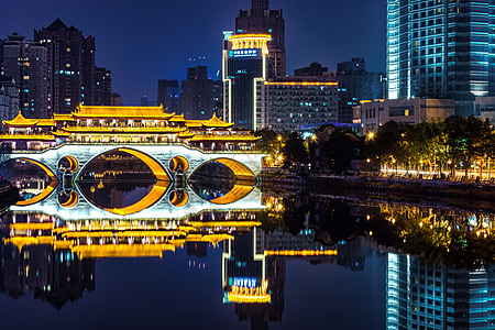 成都九眼桥夜景成都九眼桥背景