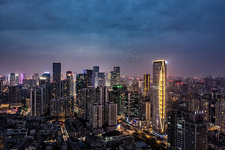 成都天空成都CBD背景