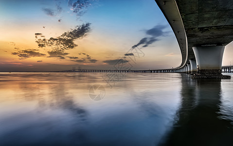 海车大桥之美背景