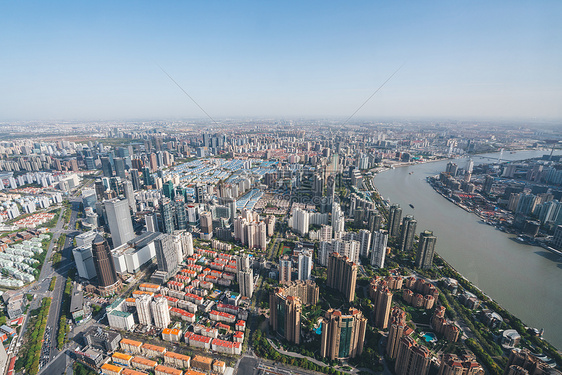 俯视城市风景图片