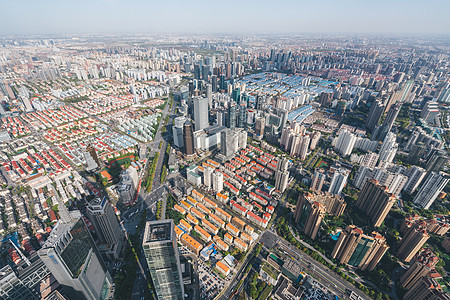 俯视城市风景图片