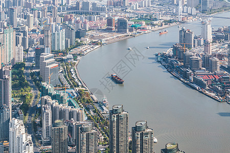 俯视城市风景图片