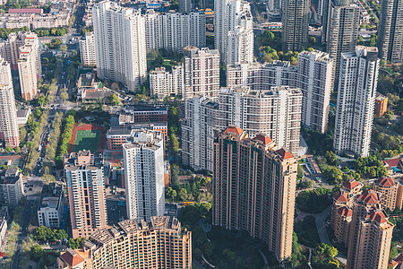 俯视城市风景高清图片