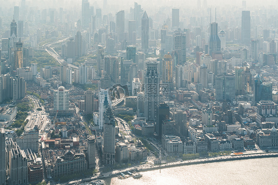 俯视城市风景图片