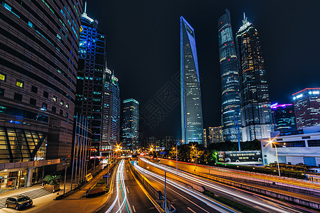 陆家嘴城市夜景高清图片