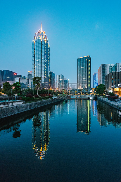 宁波水街夜景拍摄图片