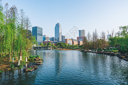 城市金钱宁波水街拍摄背景