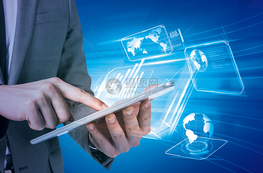 手指指向人工智能系统摄影图片免费下载_商业