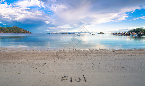 海景夕阳海边风景背景