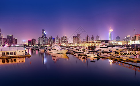 港湾夜景宁静的港湾背景