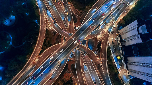 现代都市城市夜景图片