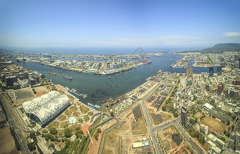 台湾高雄全景高雄风光背景