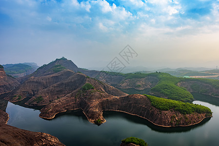 高椅岭丹霞地貌风光背景图片