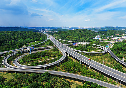 立体环保素材城市发展建设交通立交桥背景