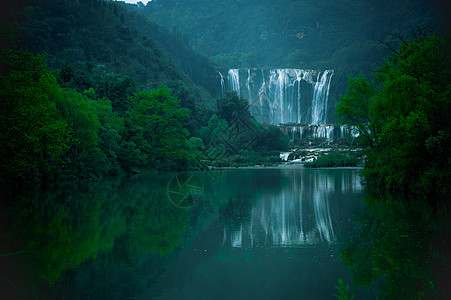 九龙漈瀑布九龙瀑布背景