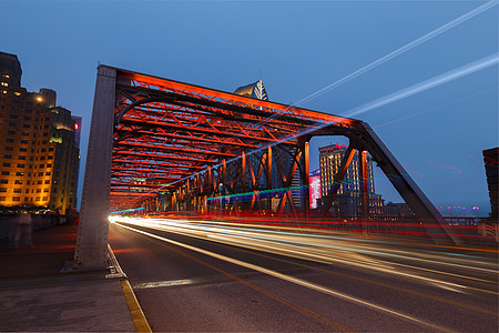 公路设计城市夜景车流背景