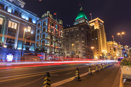 公路元素城市夜景车流背景