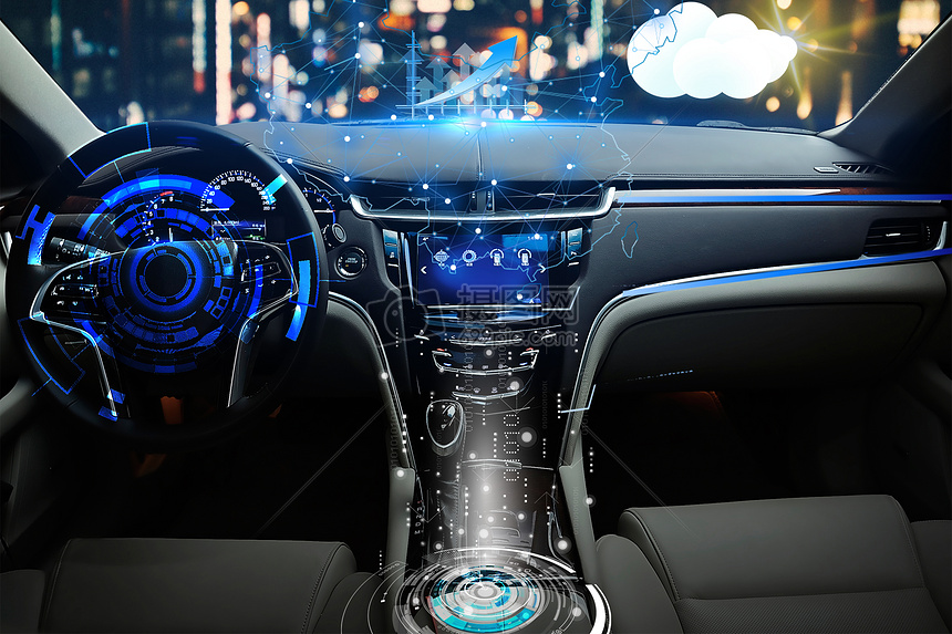智能科技生活时代智能汽车内部