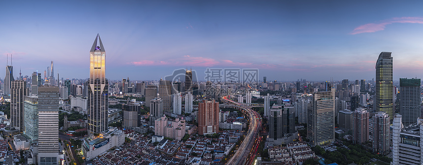 上海城市风光全景图图片