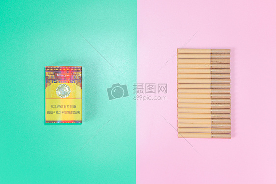 创意香烟摆拍