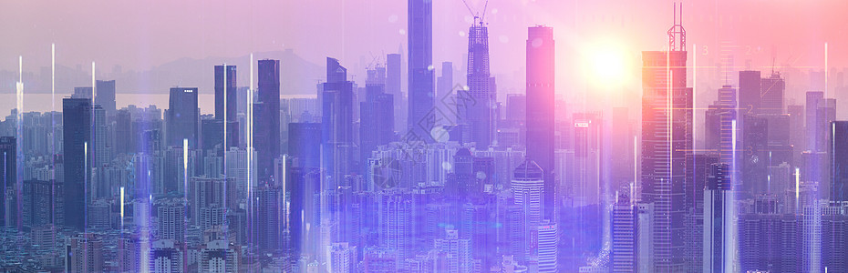 城市科技城市里的高楼大厦图片