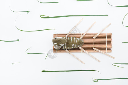 竹子背景图端午节粽子创意摄影背景