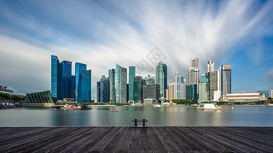 合成建筑滨海湾背景