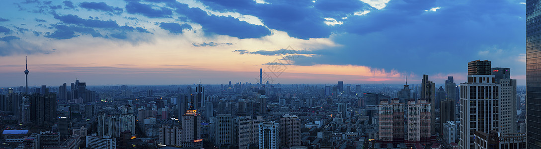 城市天际线背景图片