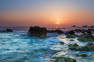 海上日出图片