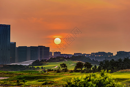 夕阳西下图片