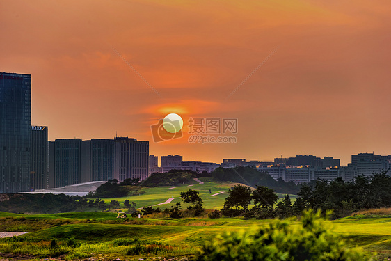 夕阳西下图片