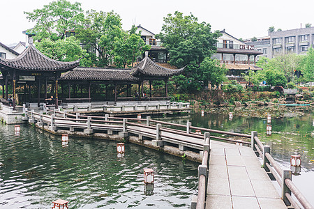 湖边餐厅杭州青芝坞民宿区背景