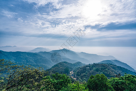 黑白风景莫干山顶峰拍摄背景