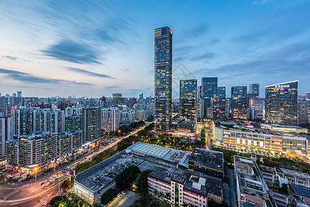 霓虹建筑后海的夜景背景