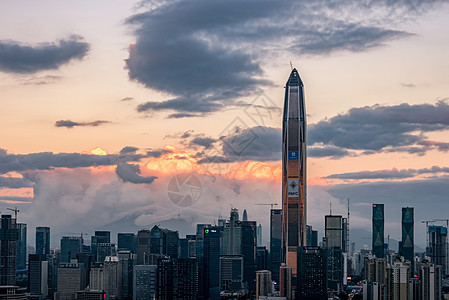 深圳中学平安大厦背景