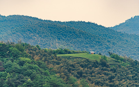 广角拍摄莫干山顶峰拍摄背景