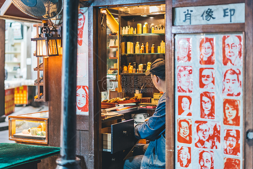 杭州清河坊街复古小店图片